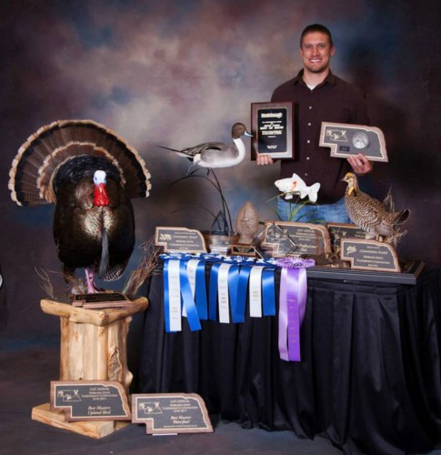 State award-winning taxidermy mounts in Nebraska, 2015